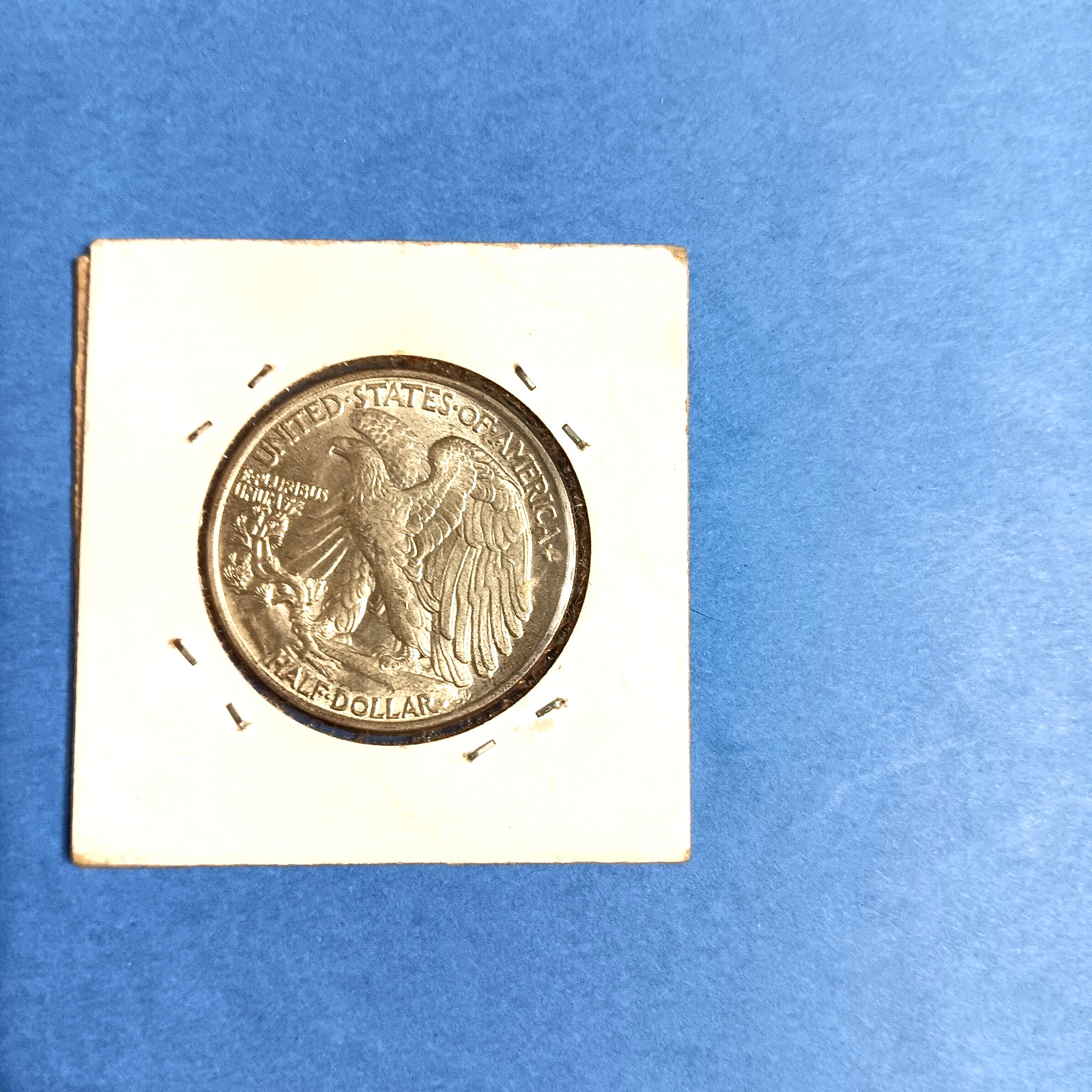 1943 P UNCIRCULATED WALKING LIBERTY HALF DOLLAR-GENUINE U S 90%SILVER COIN