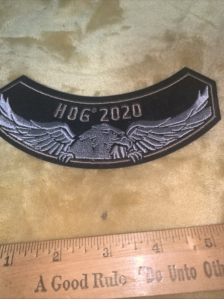 Harley Davidson HOG 2020 Patch Black Eagle for Jacket Vest