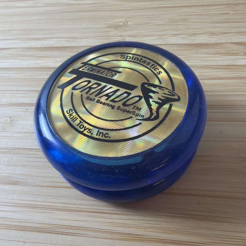 Spintastics Tornado Terminator Transparent BLUE Yo-Yo NO STRING