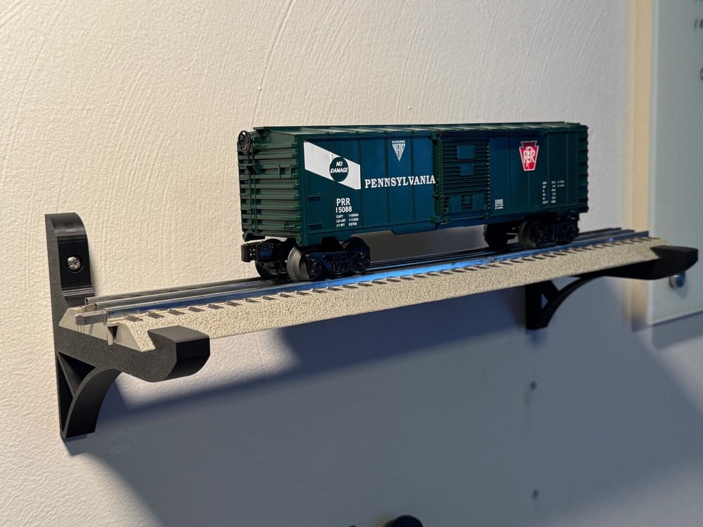 O Scale Wall Mount Bracket - Single Bracket (FasTrack Compatible)
