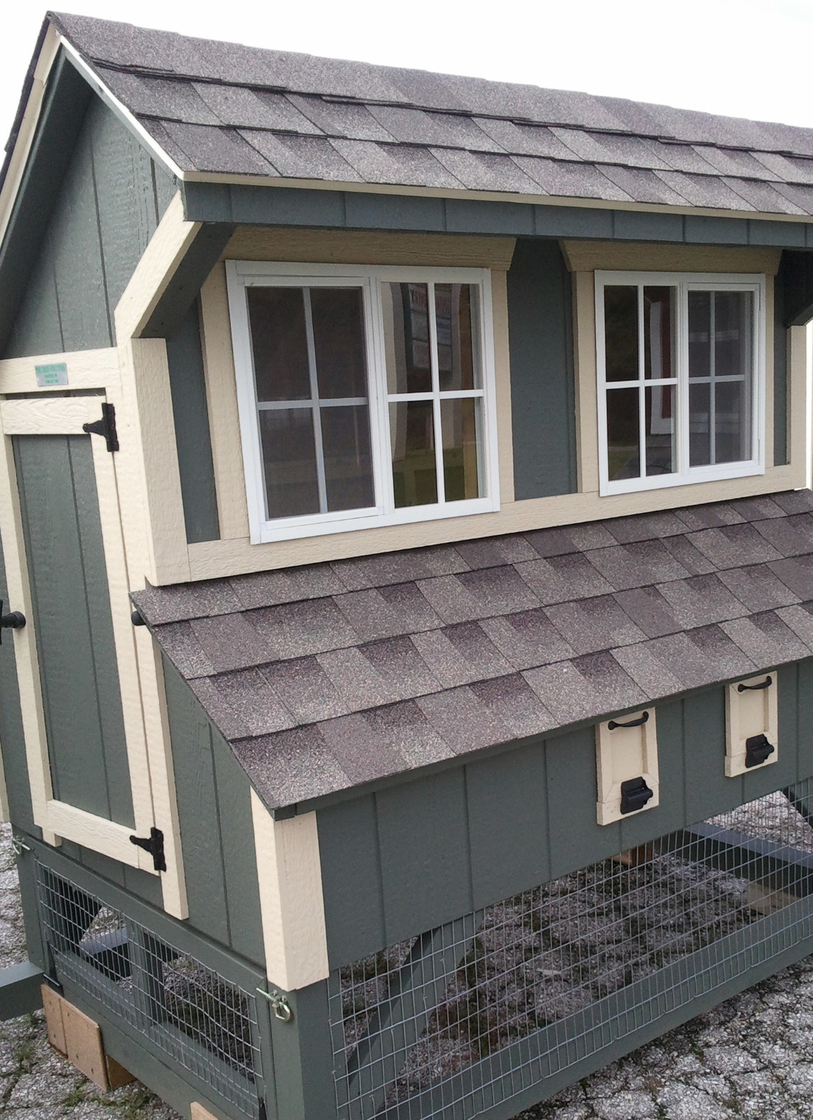 18 x 36 Shed Window TEMPERED GLASS White Flush Playhouse Garage animal shelters