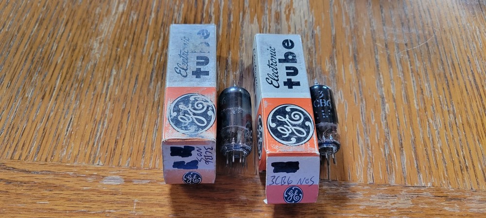 (2) GE NOS 3CB6 Vacuum Tubes Tested