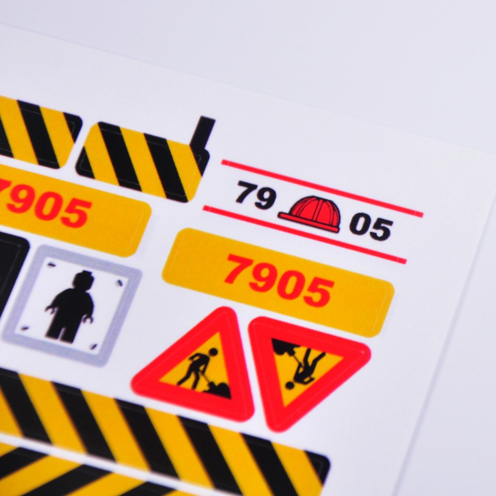Replacement sticker for set 7905 Precut sticker