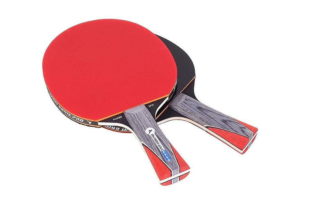 Ping Pong Paddle Set with Killer Spin + Case for Free - Professional Table Te...