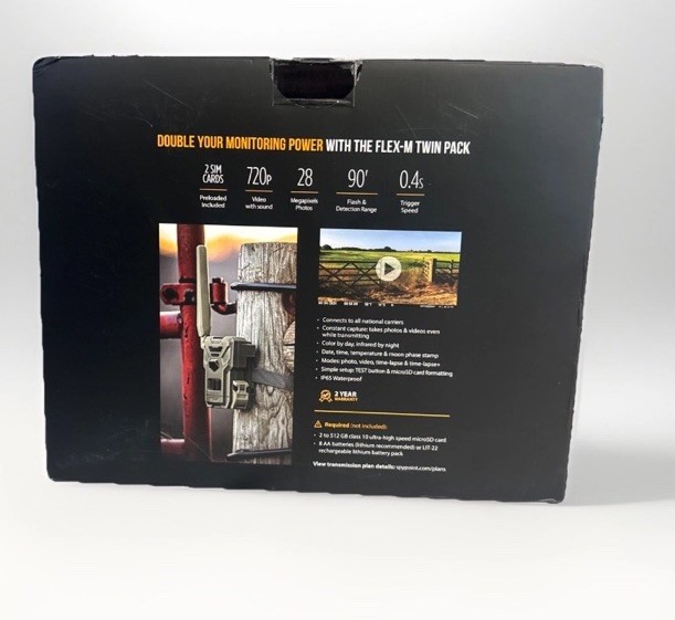 Skypoint Flex-M Twin Pack Cellular Trail Camera NEW