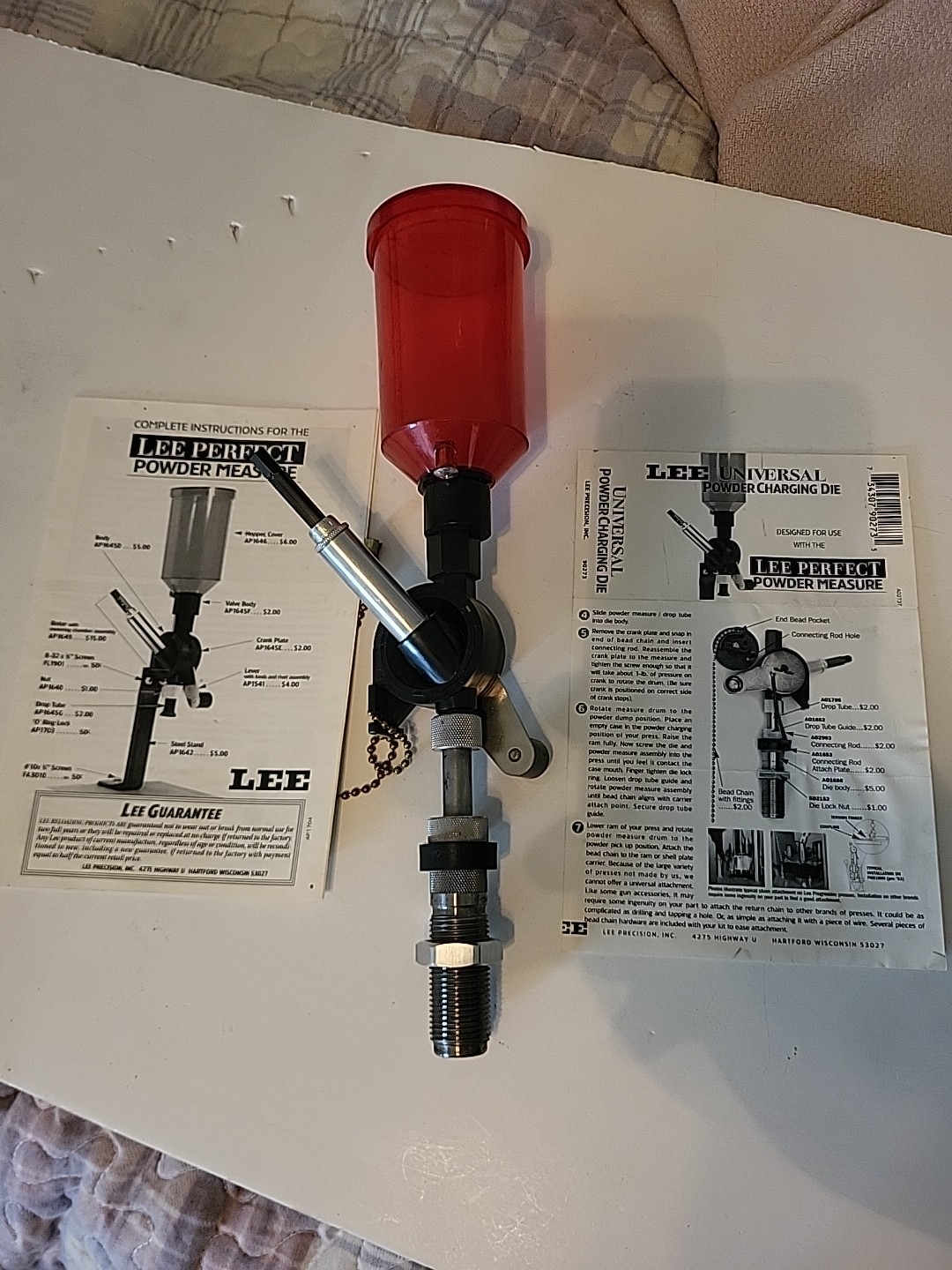Lee Perfect Powder Measure 90058 & Powder Charging Die 90273 Reloading