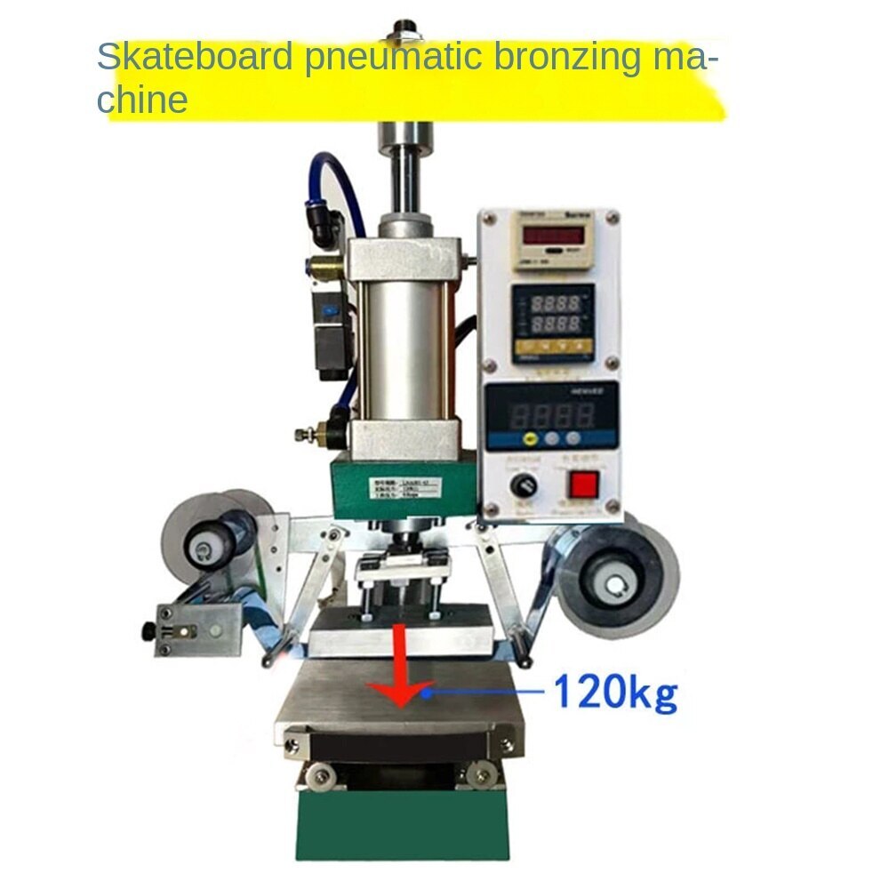 Pneumatic Hot Stamping Machine Sliding Table Leather Bronzing Press Machine