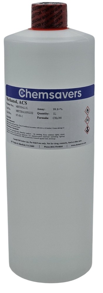 Methanol, ACS, 99.8+%, 1L