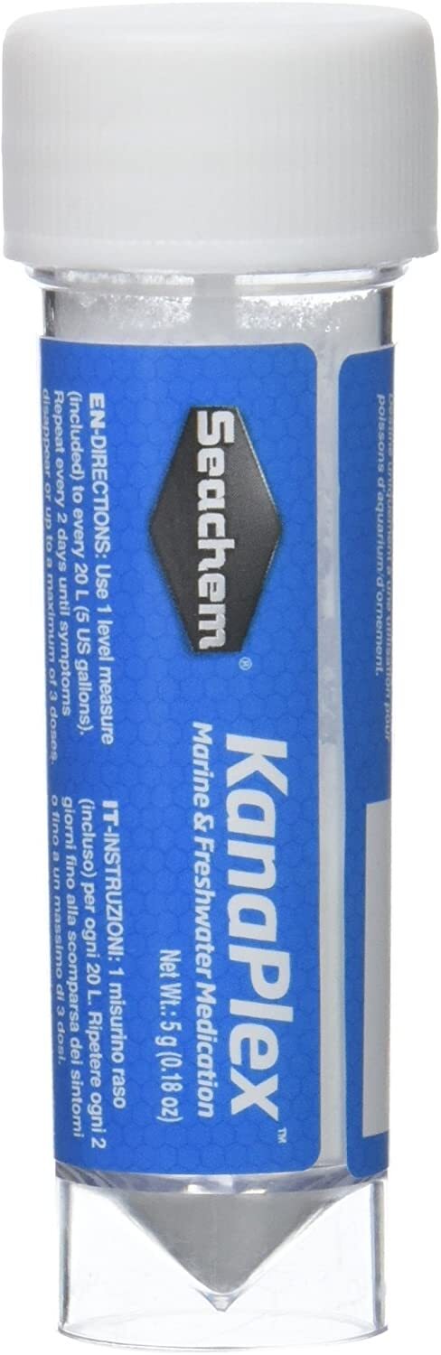 Seachem KanaPlex Treats Fungal and Bacterial Fish Diseases - 5 grams (0.18oz)