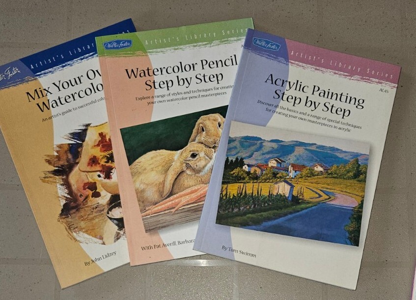 Walter Foster Artist's Library Seties Step By Step Instructional Book Lot