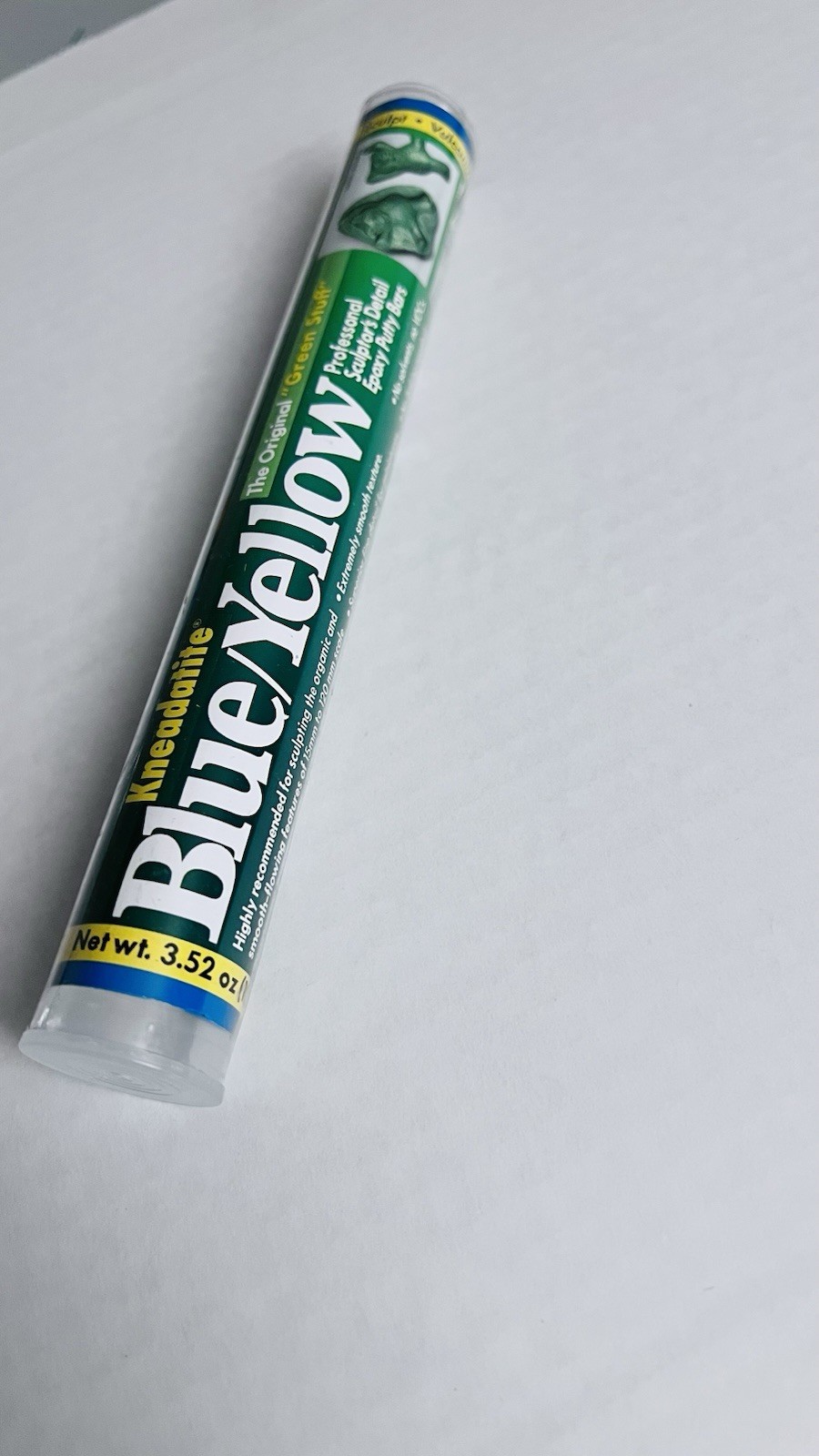 "Green Stuff" Blue/Yellow Epoxy Putty Stick 7" By Polymeric Systems