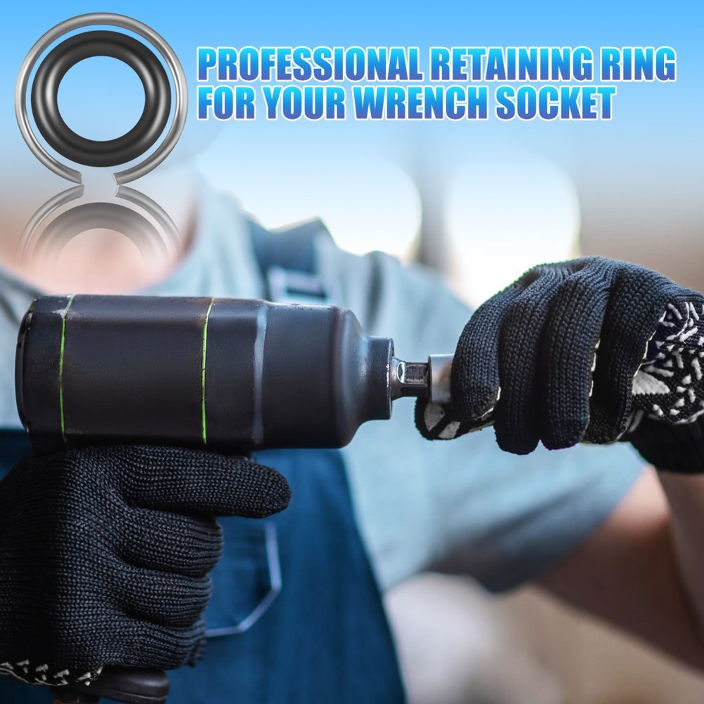 10Sets Socket Retainer Ring for Impact Wrench with Ring Included