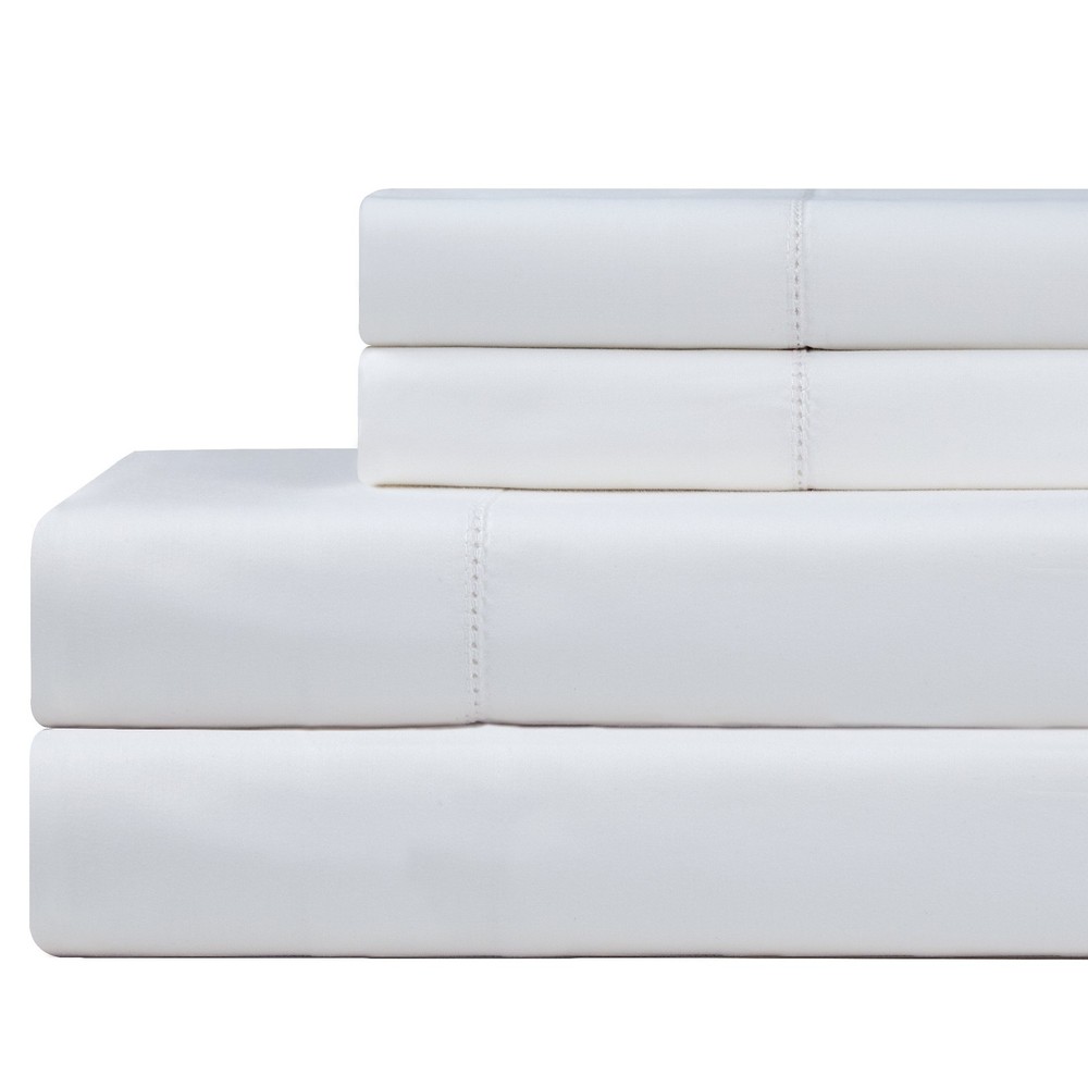 610 Thread Count Pima Cotton Sheet Set, Queen, White