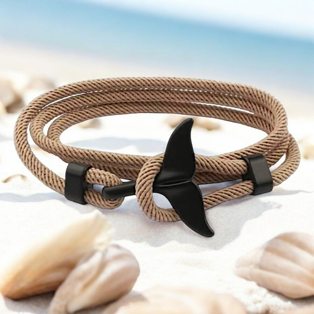 Whale Tail Anchor Tan Hook