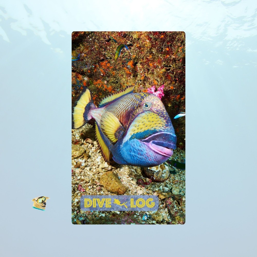Titan Trigger Fish Scuba Dive Log Book -Diving Journal/Logbook