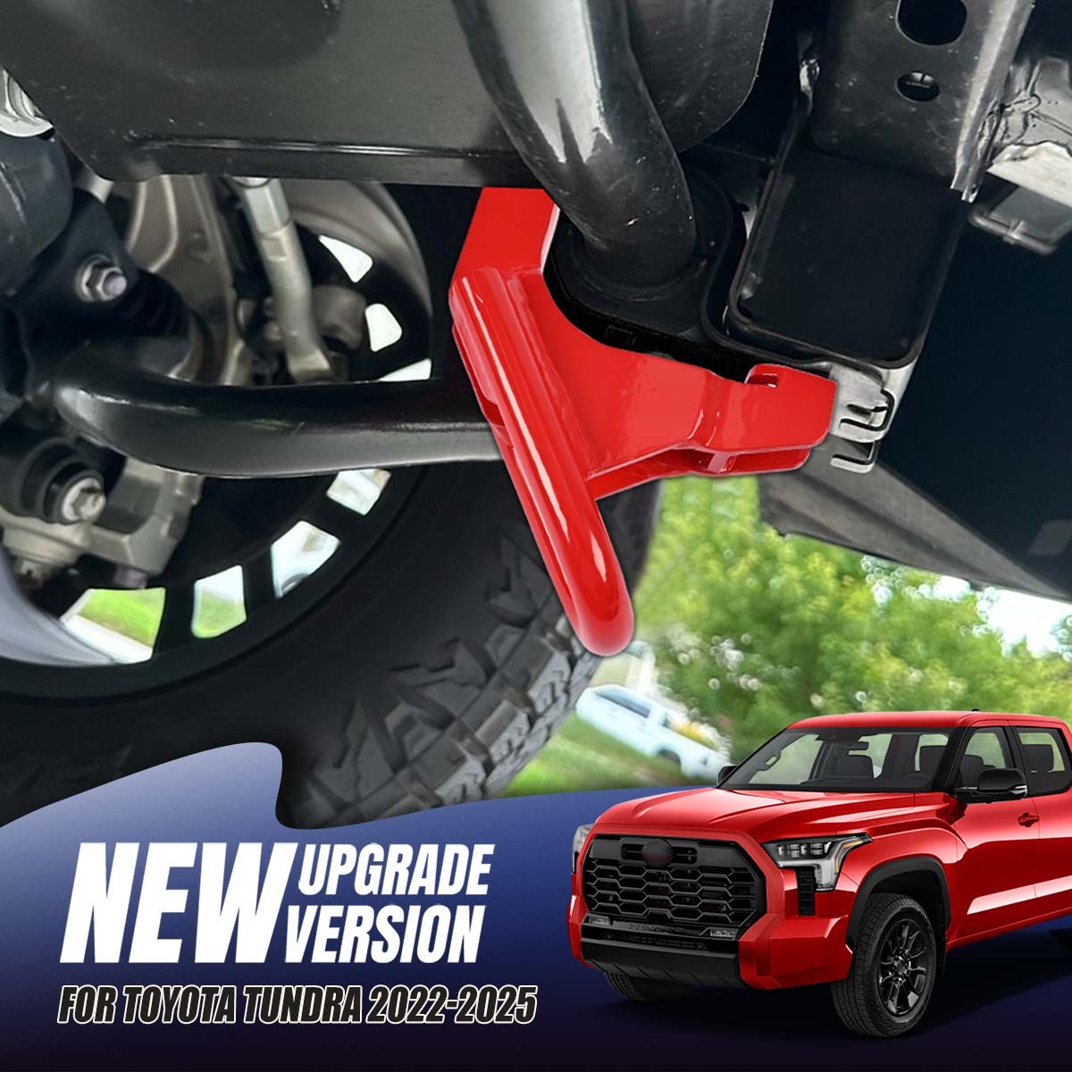 Front Recovery Tow Hook Steel For Toyota Tundra Sequoia 2022-2025 450-72T001-R