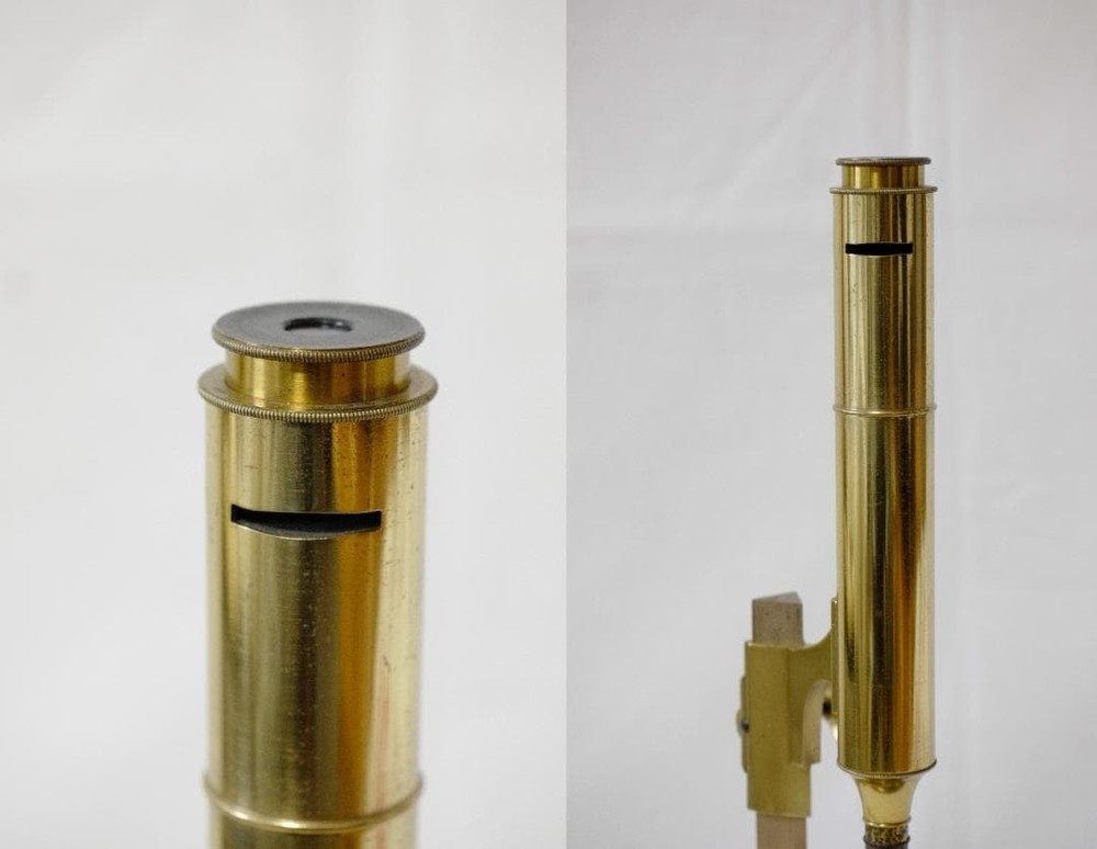 microscope antique vintage collectible Simon Pressl's "achromatic" microscope