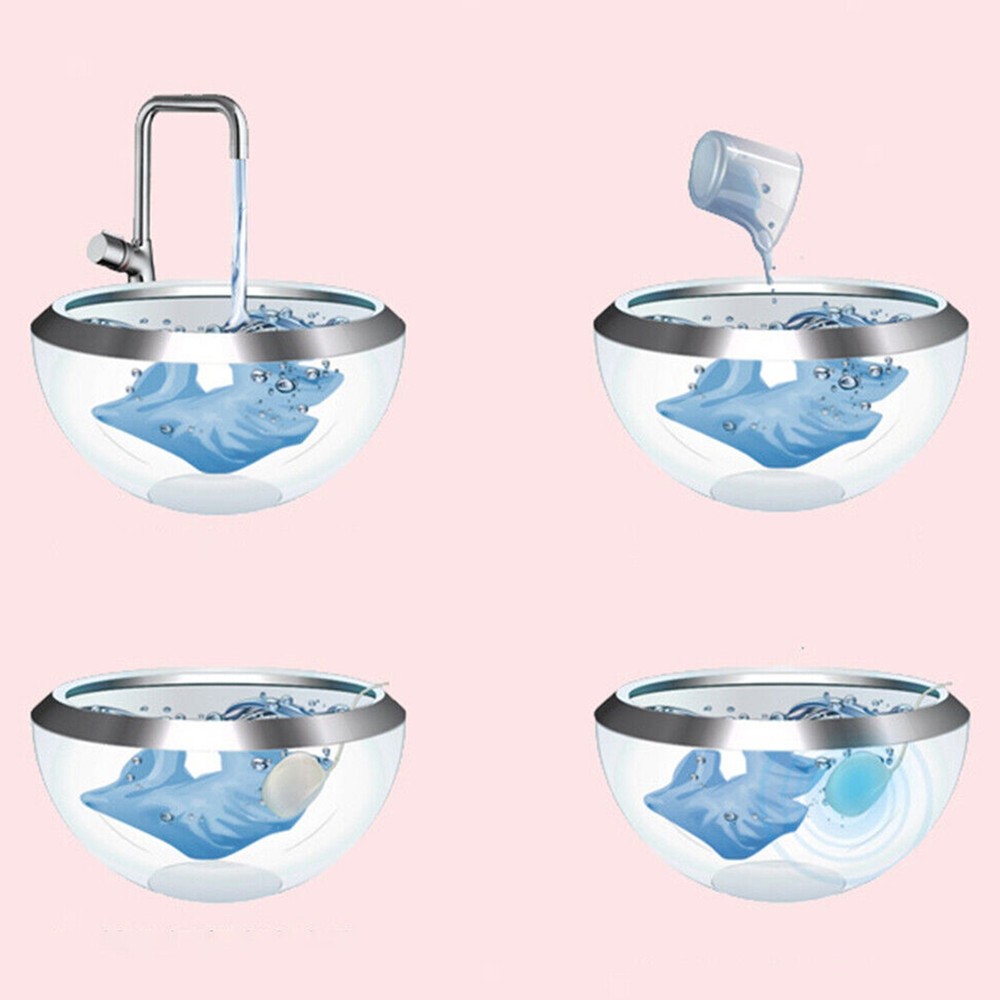 White Bubble Mini Clothes Washing Machine Cleaner 5V White USB Powered US