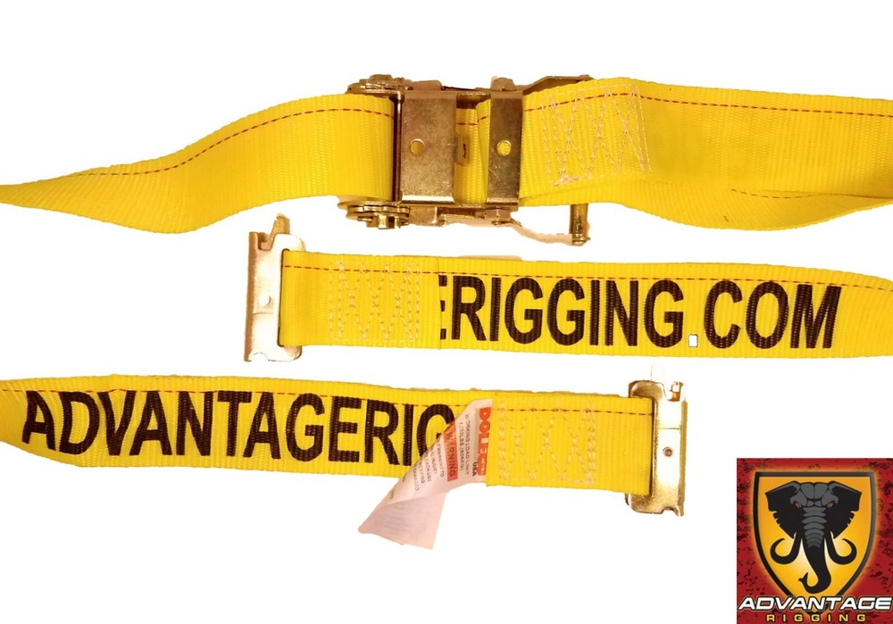 Transport Hauling Load Package - (2) E-Track 12' Ratchet Tie Down Strap