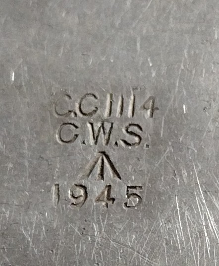 WW2 British Army Aluminium Soap Container Tin 1945