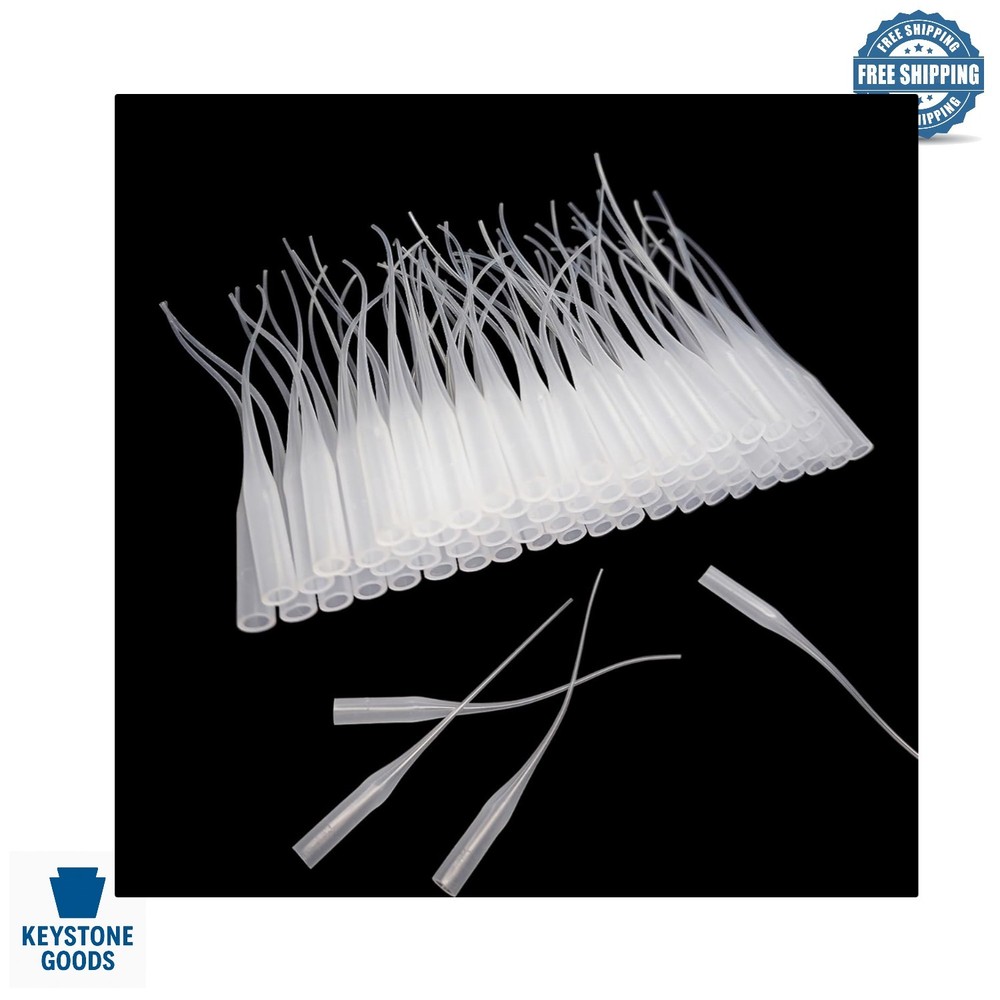 100Pcs Precision Glue Nozzle Tips for Crafting & Lab