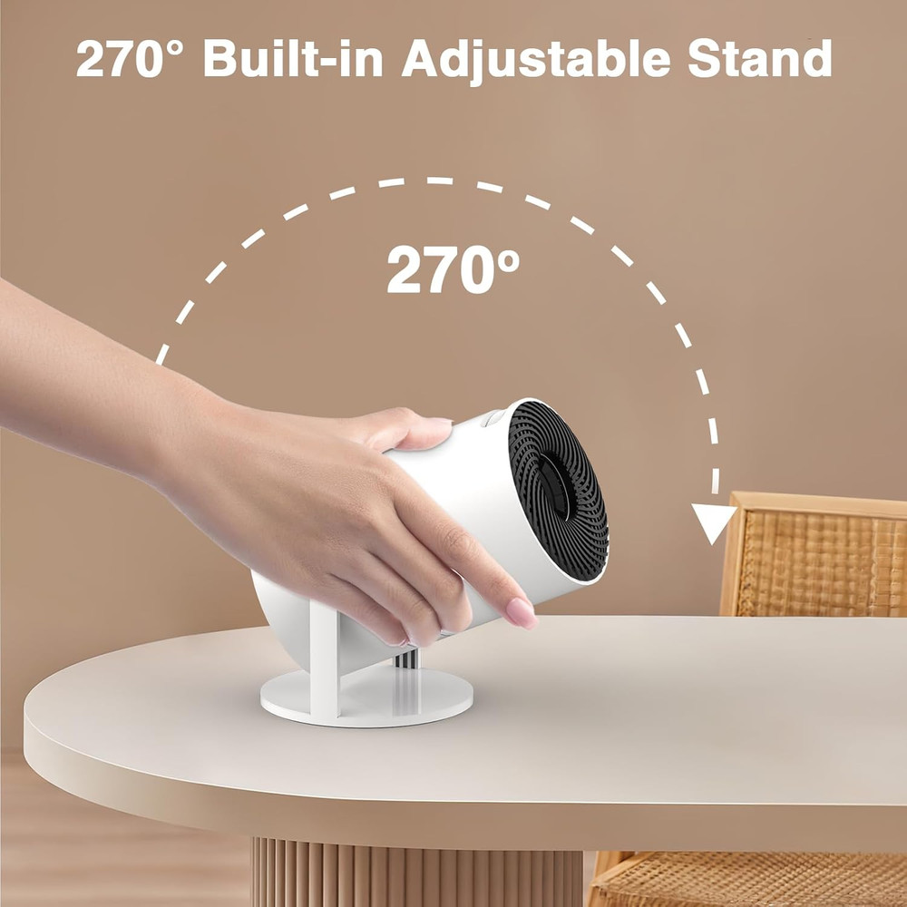 [Electronic Focus with Short Throw] Mini Projector with Wifi 6 and Bluetooth, A