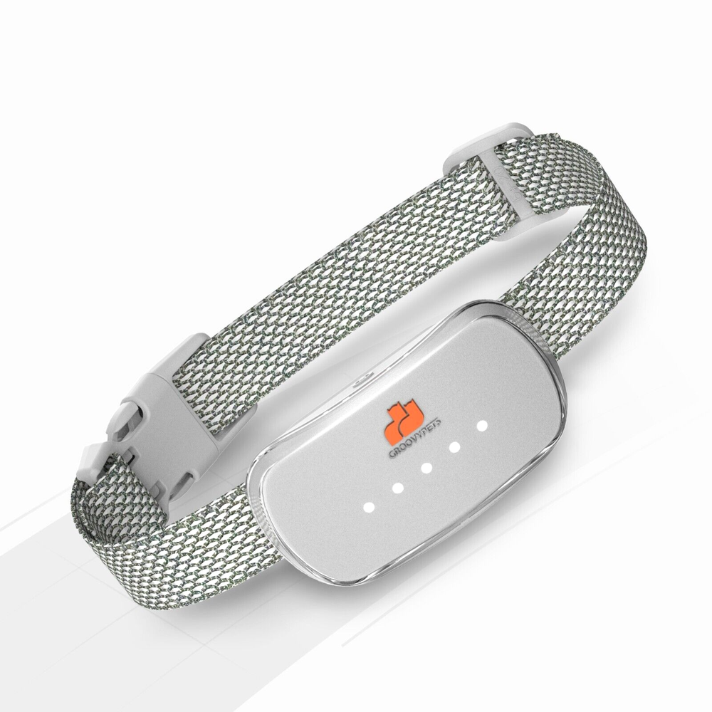 White Automatic Anti bark Dog Collar Intelligent Waterproof Barking Terminator