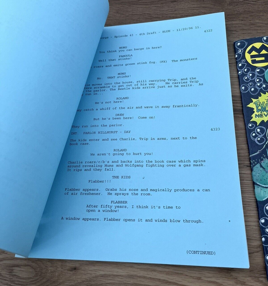 Beetleborgs Original TV Show Something Fishy Episode 41 Script & Prop Comic Book