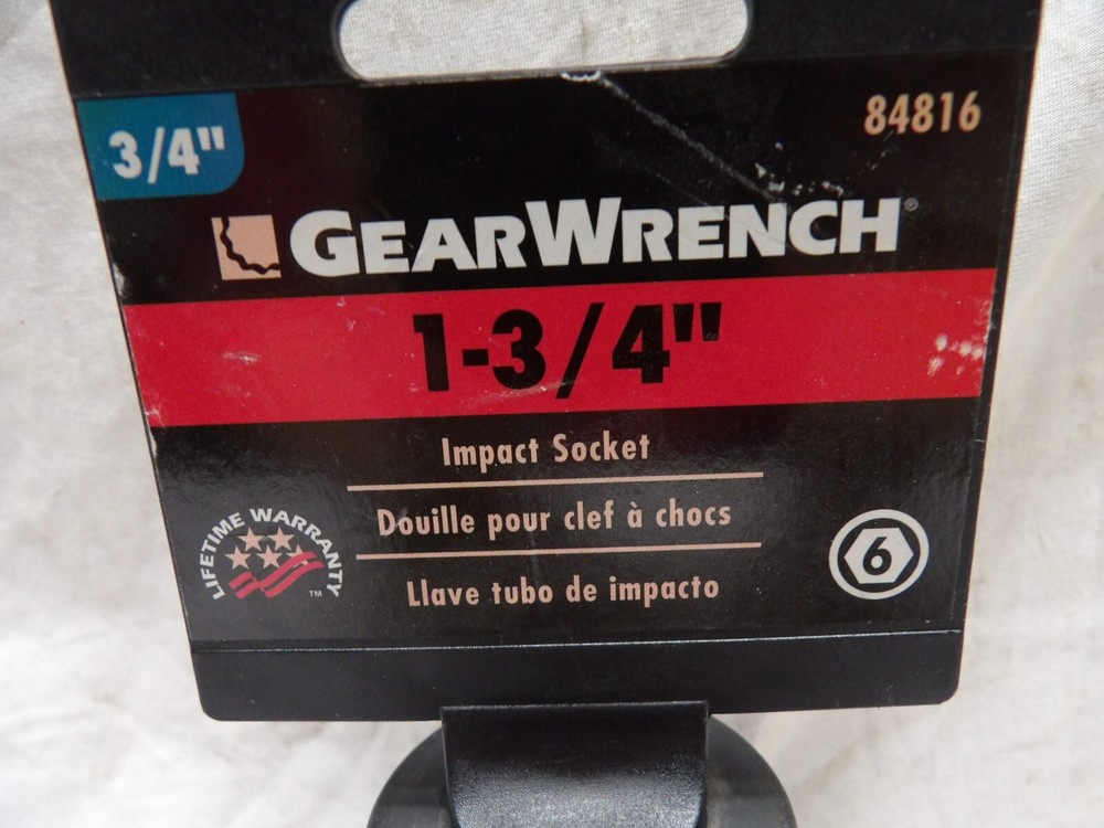 GearWrench 3/4" Drive 1-3/4" Impact Socket 84816