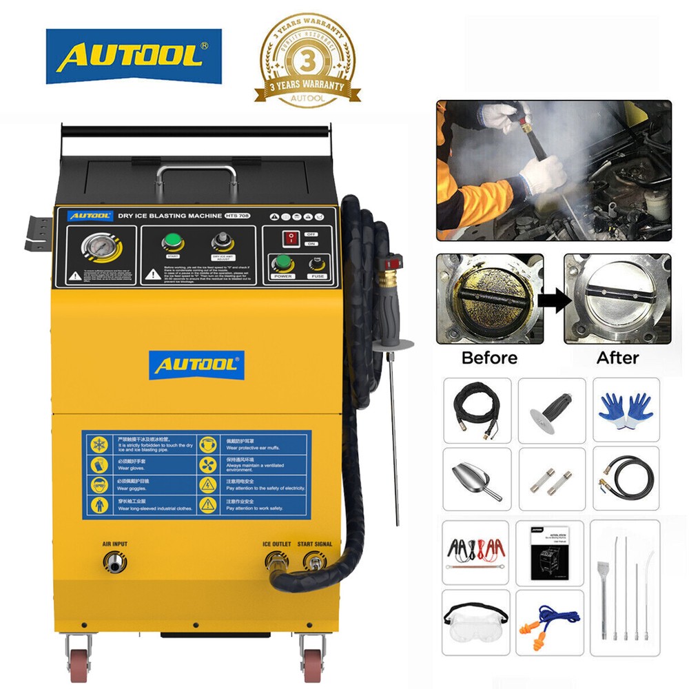 AUTOOL HTS708 Dry Ice Blasting Cleaning Machine Efficient Dry Ice Blaster Machin