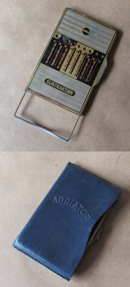 ANTIQUE GERMAN MECHANICAL CALCULATOR SLIDE ADDER ADDIATOR/SUBTRACTOR DUPLEX