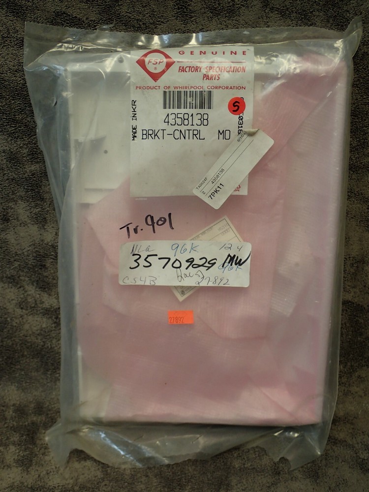4358138 FSP Microwave Control Bracket, Genuine Whirlpool Quality (BN242)