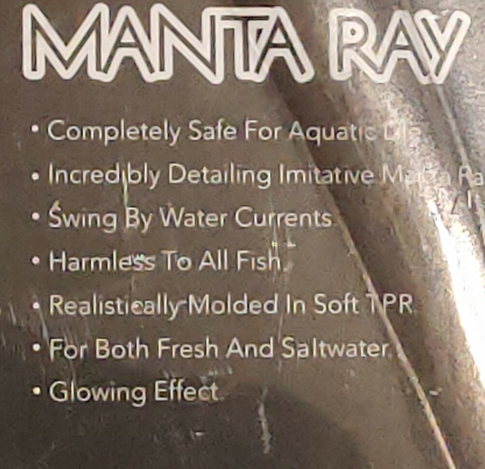 (2) "Manta Ray" Glowing Underwater Decorative Stingray