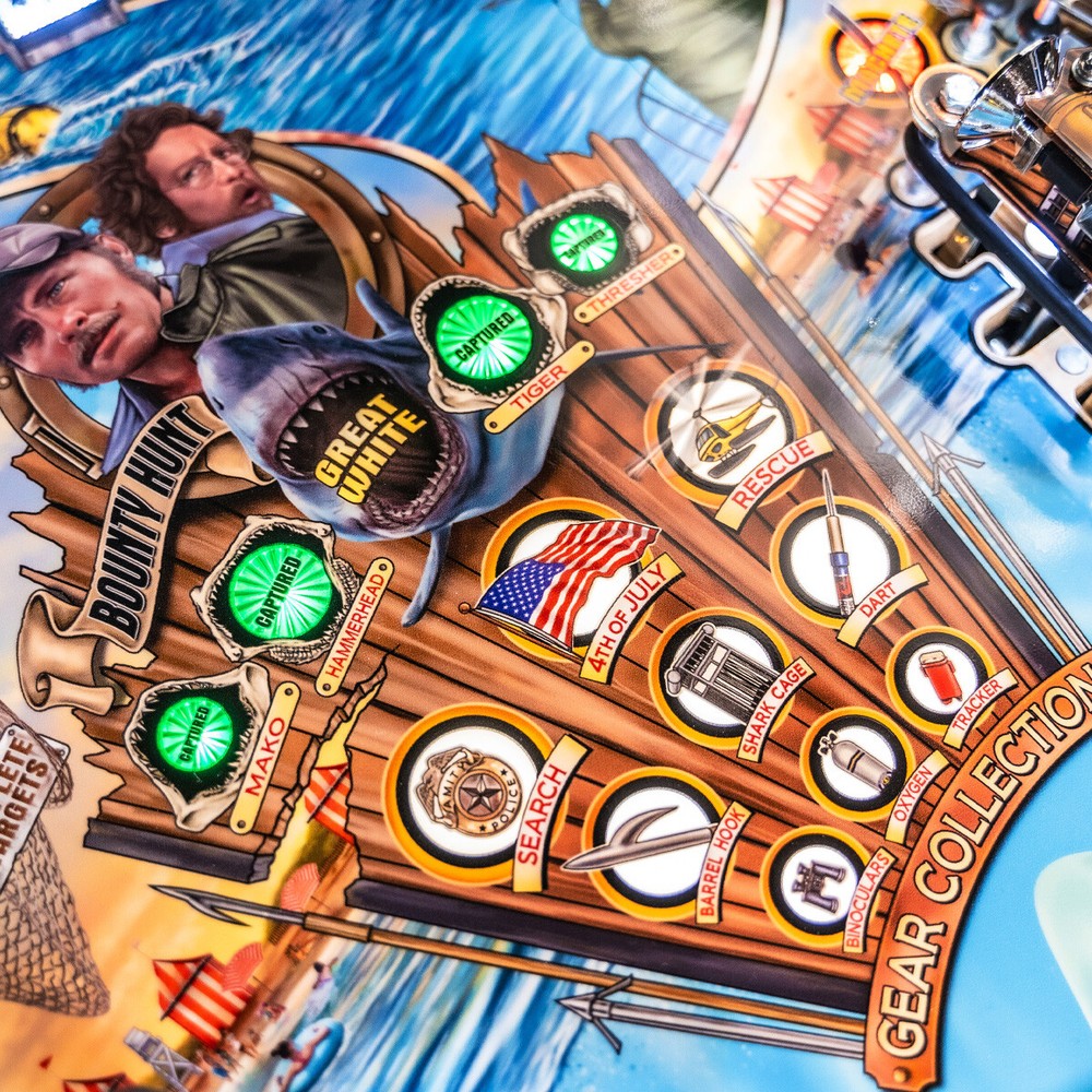 Stern Jaws Premium Pinball Machine With Installed Shaker Motor