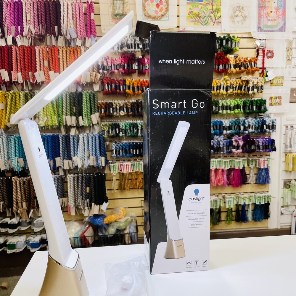 Daylight Smart Go portable table top rechargeable LED light lamp needlework read