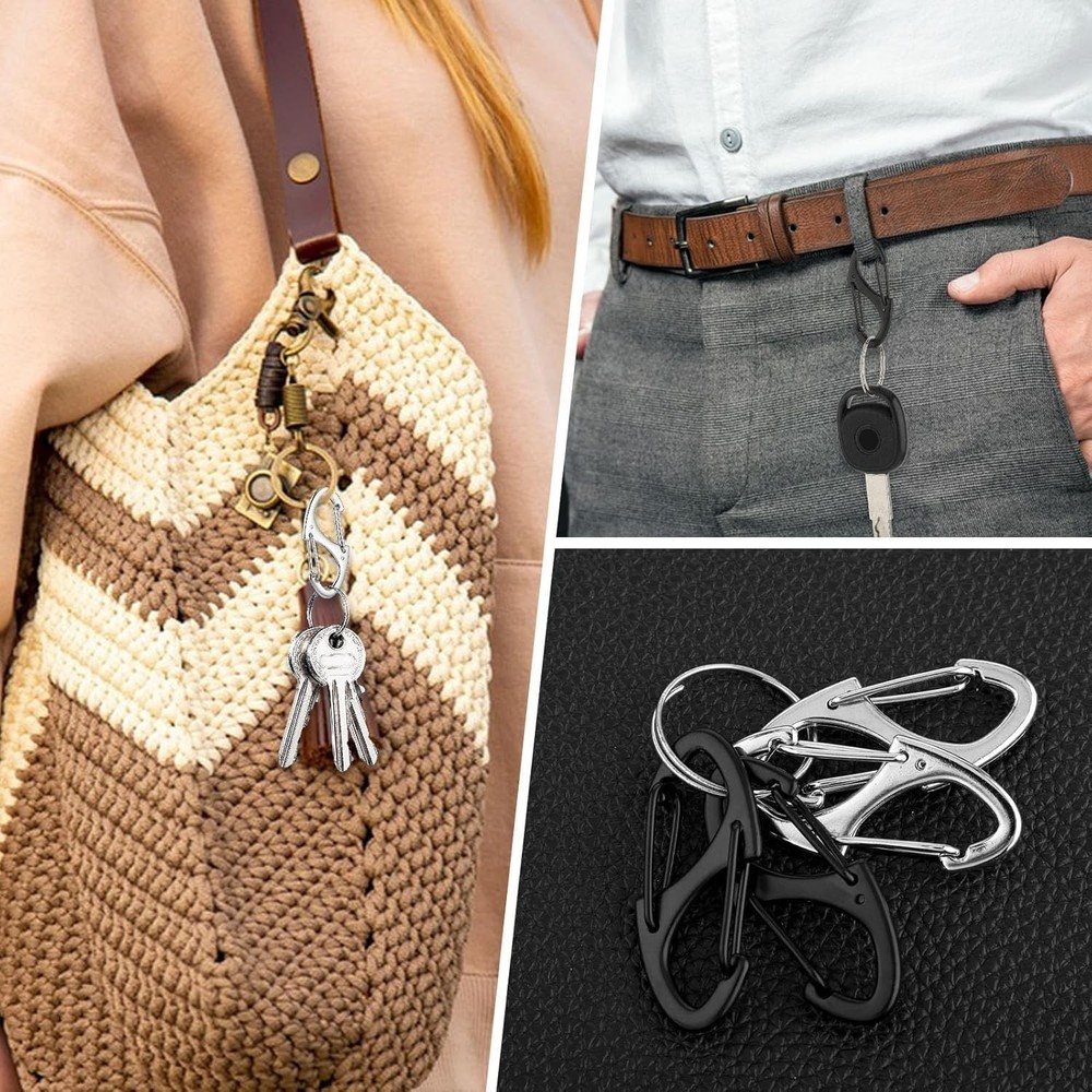 9Pcs Zipper Clip Theft Deterrent, Double Opening Lock Zipper Pull Replacement...