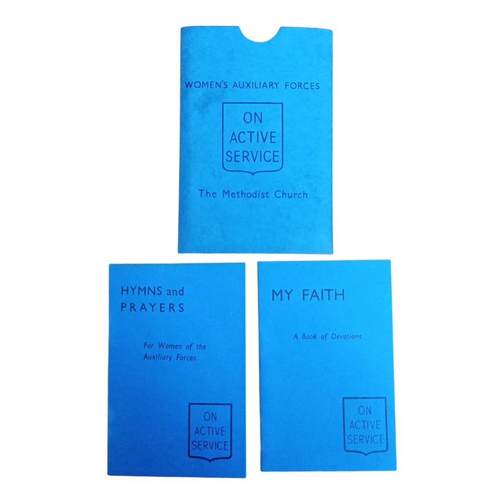 WW2 British Women's Auxiliary Forces Methodist Active Service Faith & Hymn Books