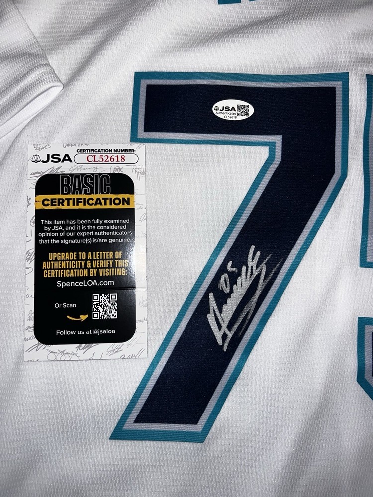 Andres Munoz Signed Seattle Mariners Jersey Superstar Ace JSA Auth #3