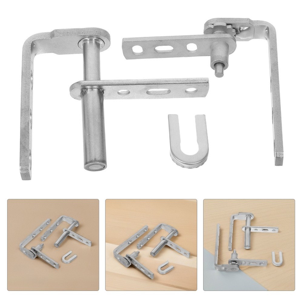 2 Pcs Self Closing Door Hinges Saloon Gravity Hardware Louvre Swinging