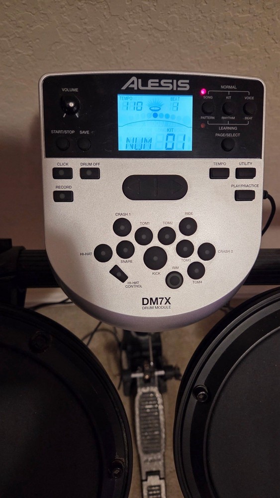 Alesis DM7X Electronic Drum Kit with 8 Pads, Module & Pedals