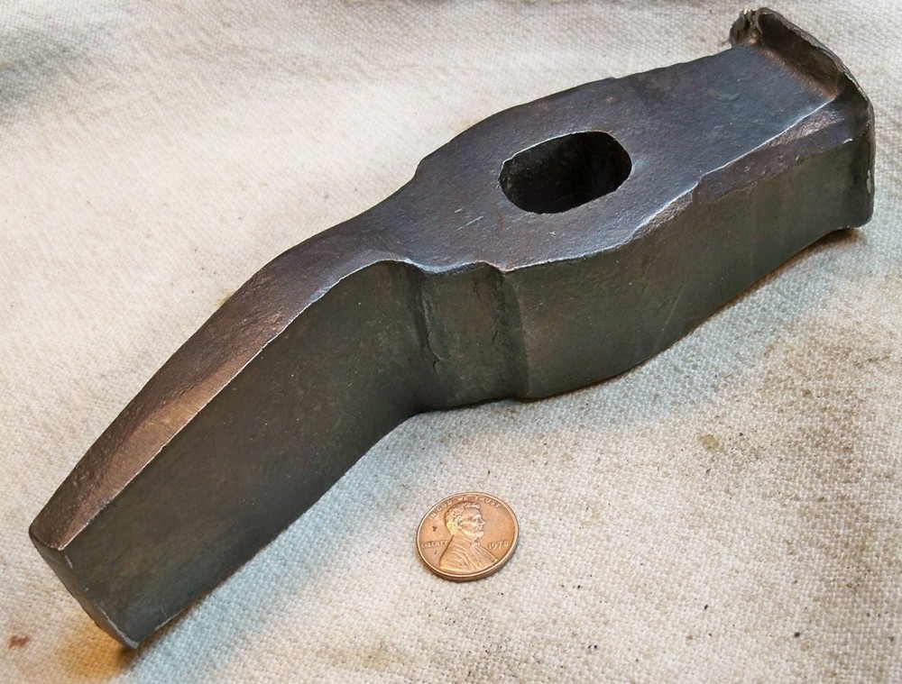 Unusual Blacksmith Hand Forged Offset Face Top Tool Head Working Anvil READ