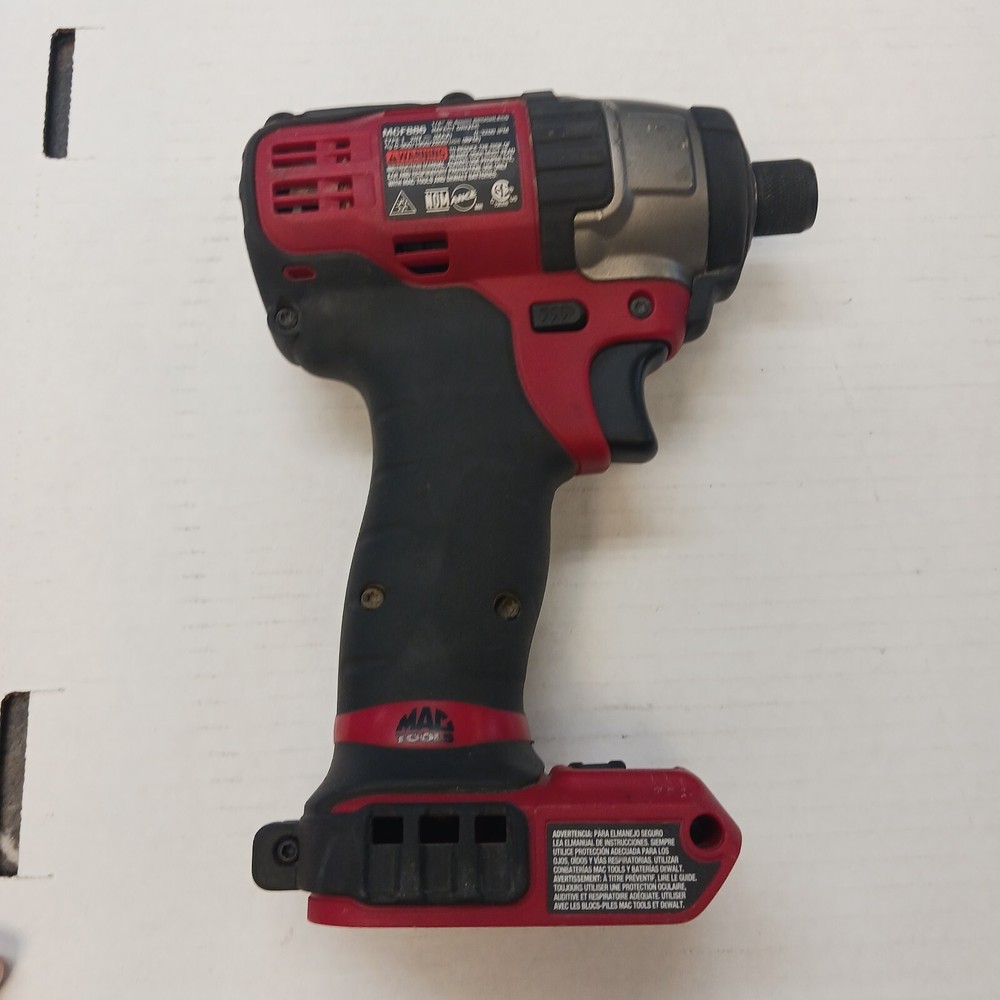 MAC TOOL # MCF886 1/4" BRUSHLESS IMPACT DRIVER - TOOL ONLY