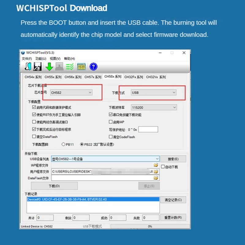 Bluetooth 5.3 RF2.4G Microcontroller Multifunction Portable Low-Bluetoot2280-