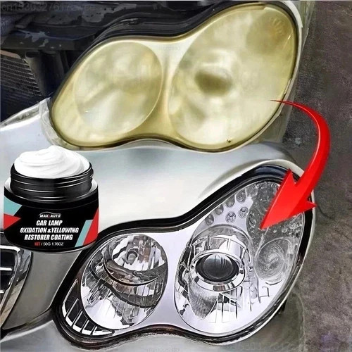 Car Headlight Restoration Polishing- Kit Scratch Remover & Oxidation Cleaner