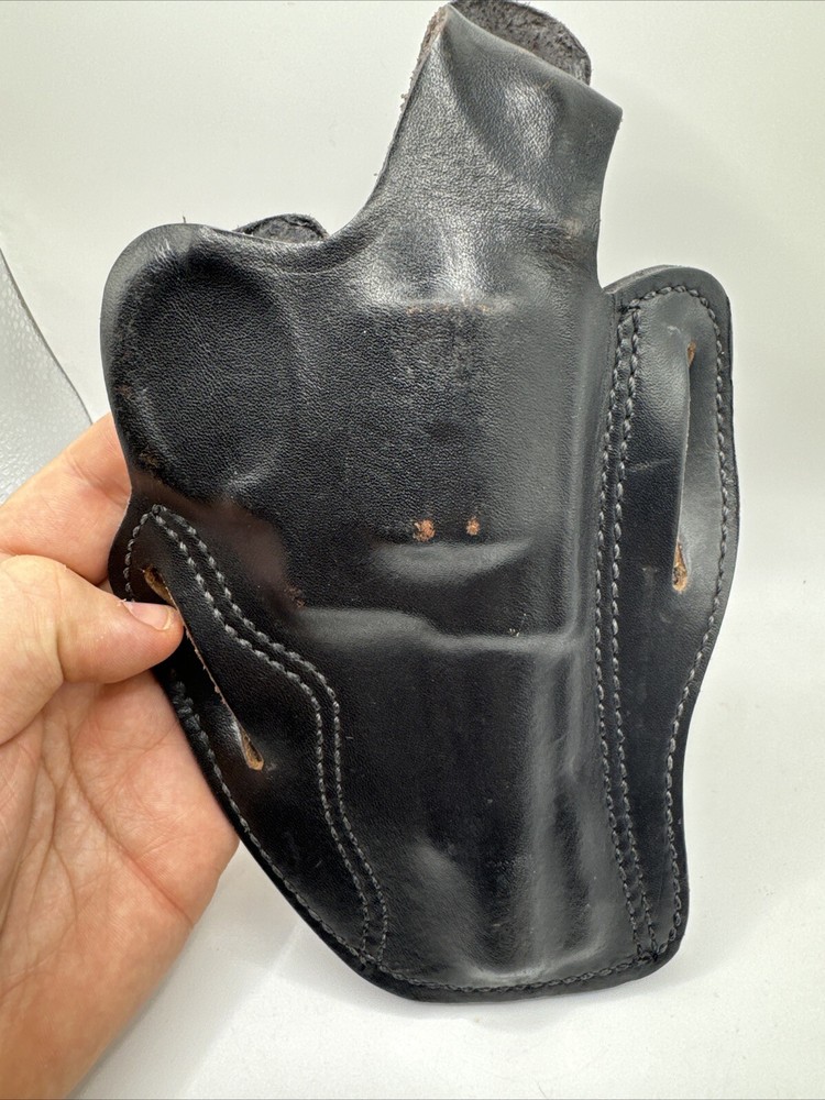 Dillon Precision Revolver Holster Black Leather ~ 4