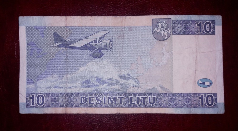 Lithuania 10 litu banknote, 2007year(normal condition)