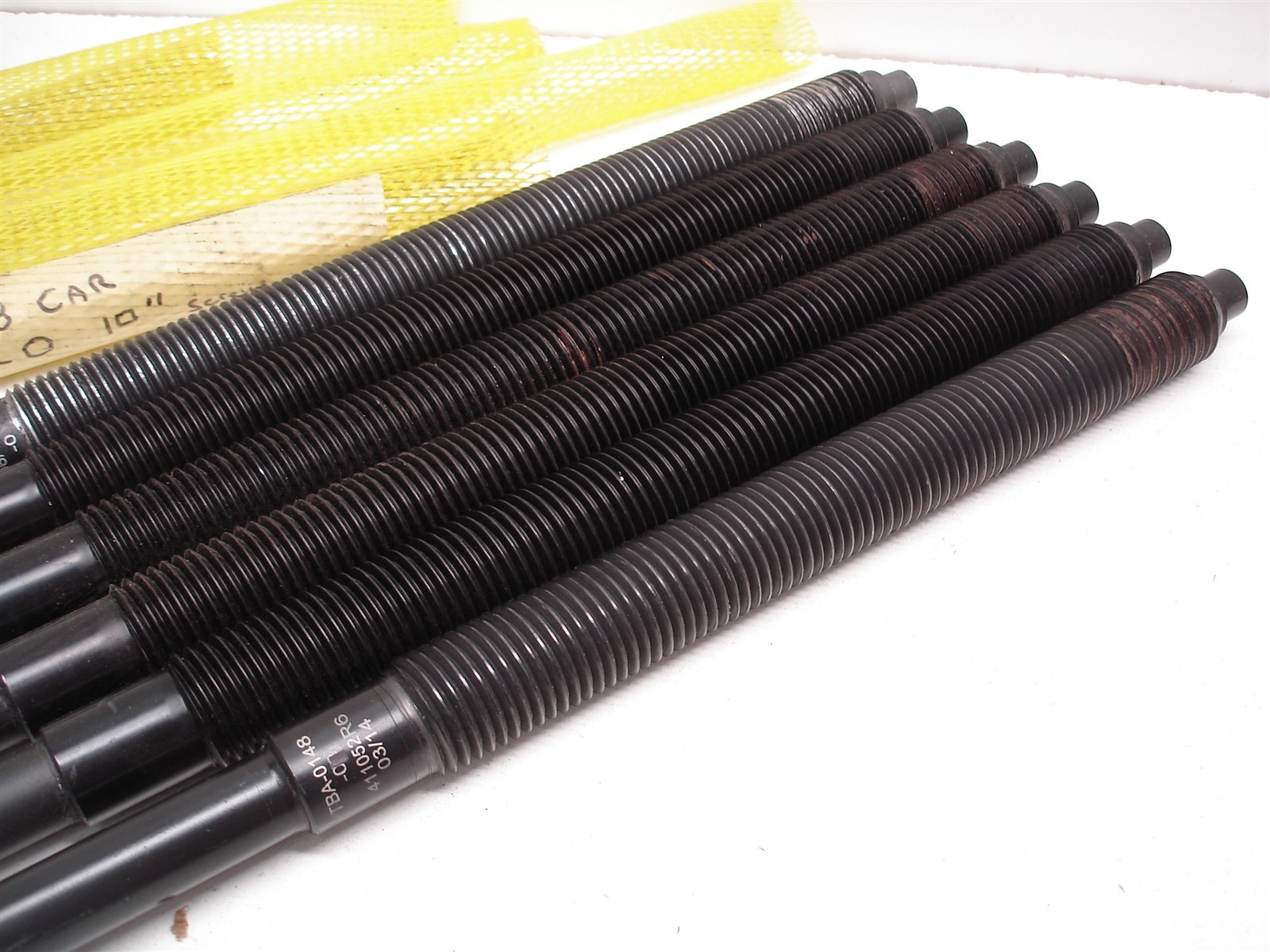 6 NASCAR ALUMINUM 1-1/8" THREAD REAR END TRACK BAR ADJUSTER EXTENSION RODS 23.5"