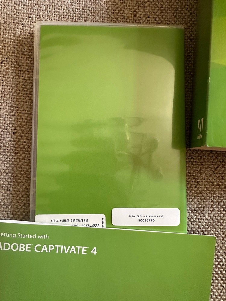 Ad0be Captivate 4.0 Software Windows Full Retail W/ Serial Number