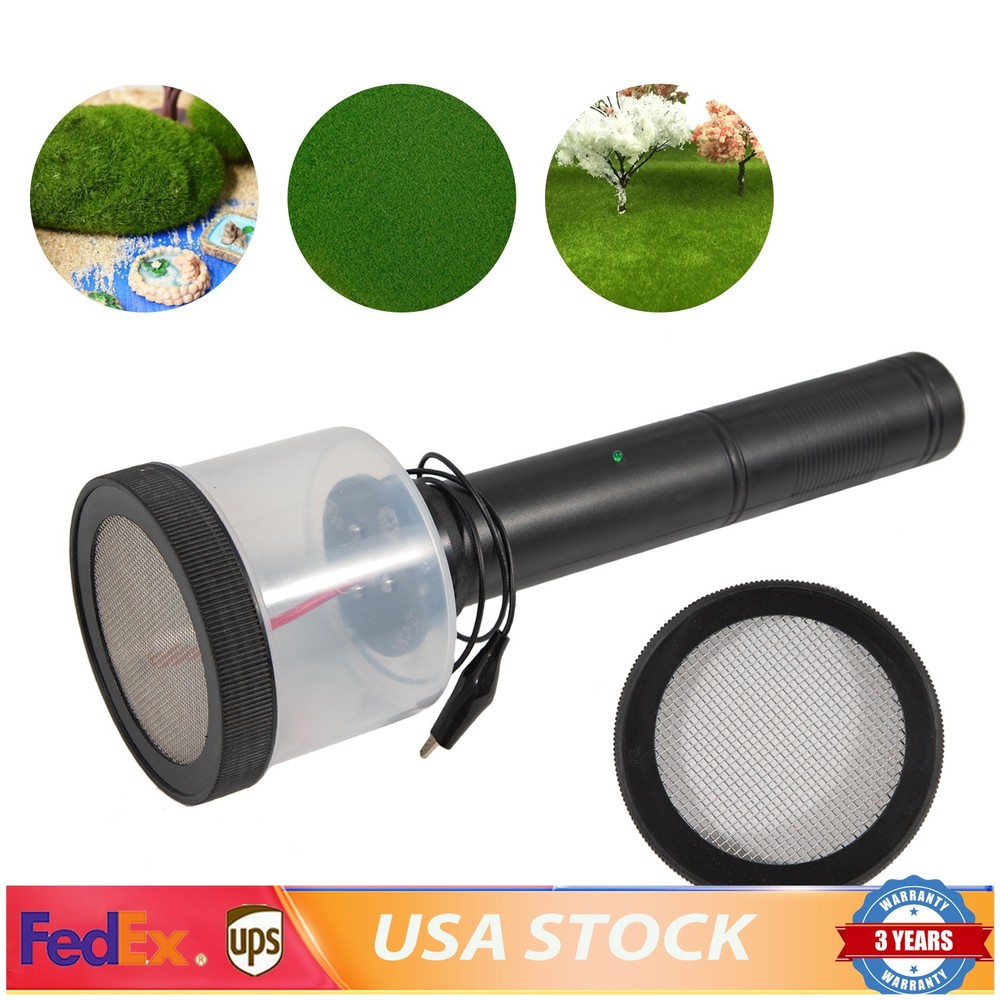 Static Grass Applicator Kit Electrostatic Flock Landscaping Flocking Machine usa