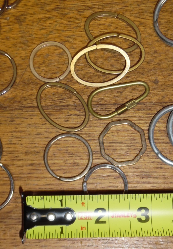 80+ Keychain Rings - 1.25" & 1.5"